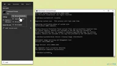 Screenshot: How to fix "0x8096002A: No error description available" in Windows?
