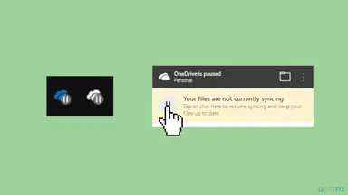 Screenshot: How to fix "We can't get to this file right now because computer syncing is paused"?