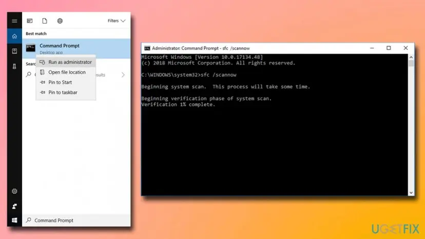 0x8000ffff windows store error run system file checker