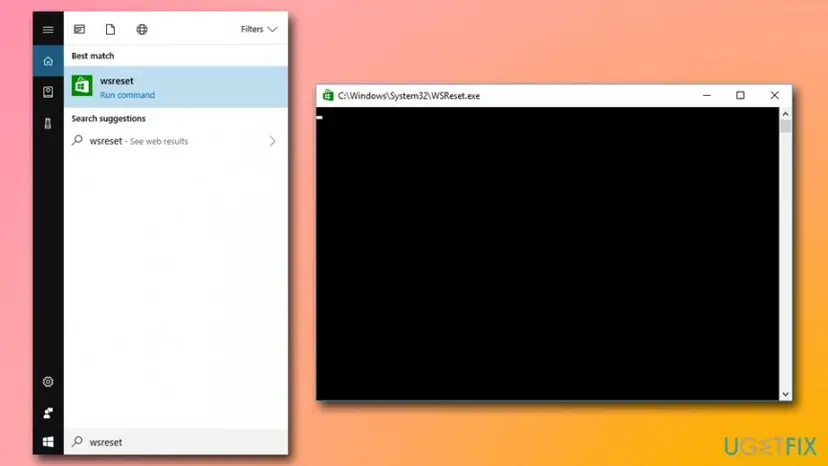 0x8000ffff windows store error use wsreset