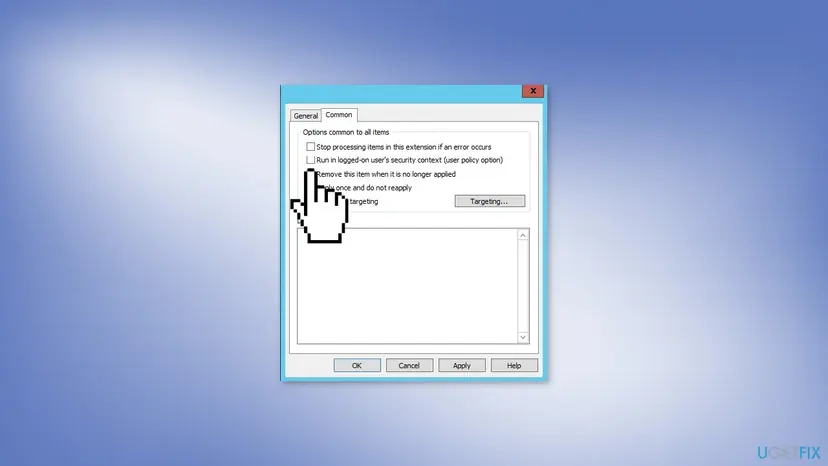 Change gpo settings