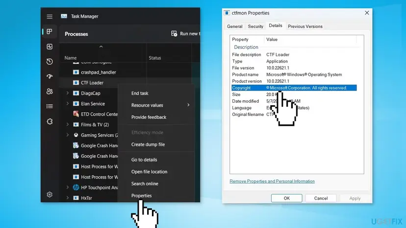 Check if ctf loader is not a virus
