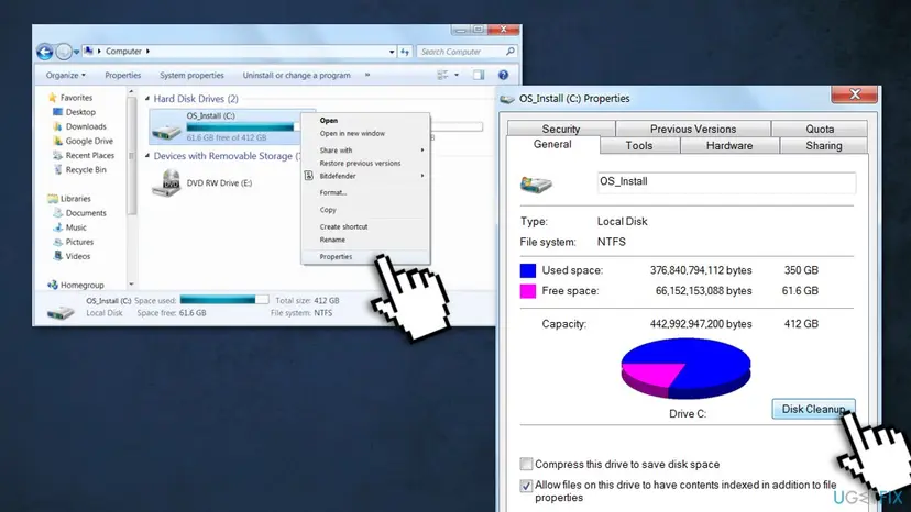 Clean disk