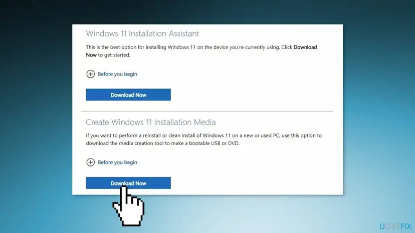 Clean install windows