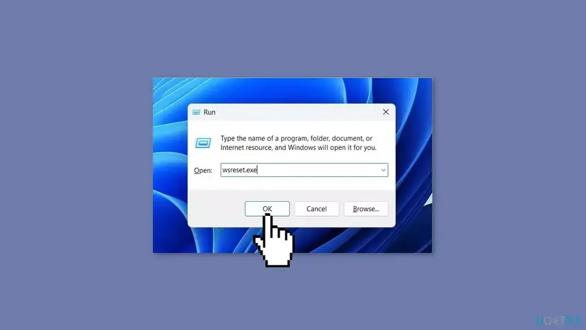 Clear microsoft store cache