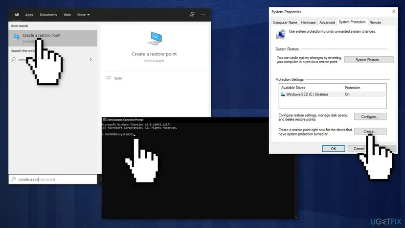 Create a system restore point