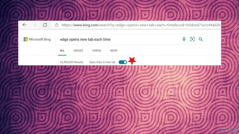 Edge opens up new tab once link is clicked fix