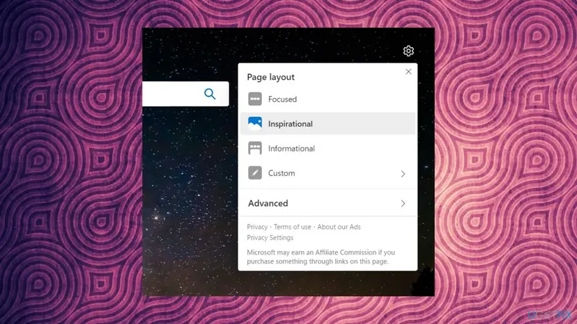 Edge opens up new tab once link is clicked settings options