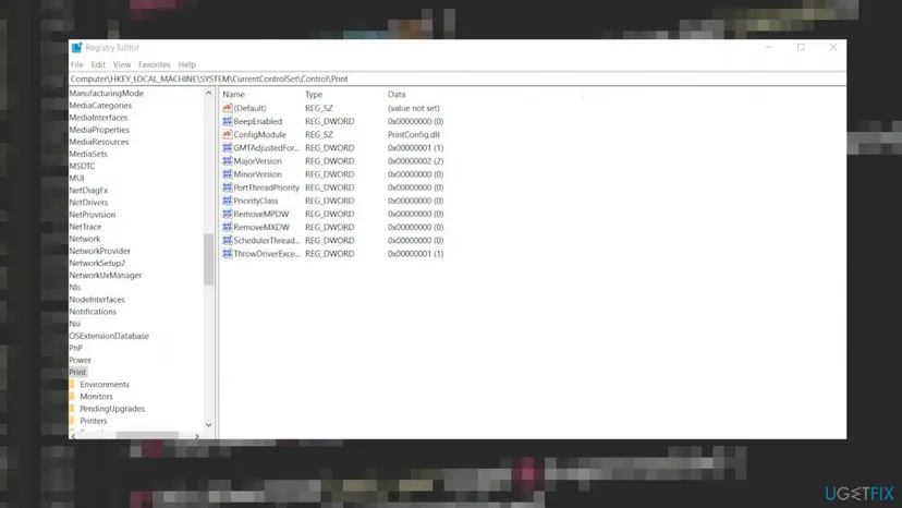 Registry Editor window open in Windows 10, the tool where the SAM hive appears under HKEY_LOCAL_MACHINE