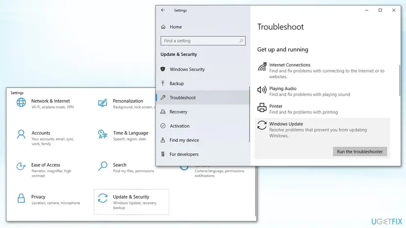 Fix 0x80070002 error on windows 10 reset run windows update troubleshooter