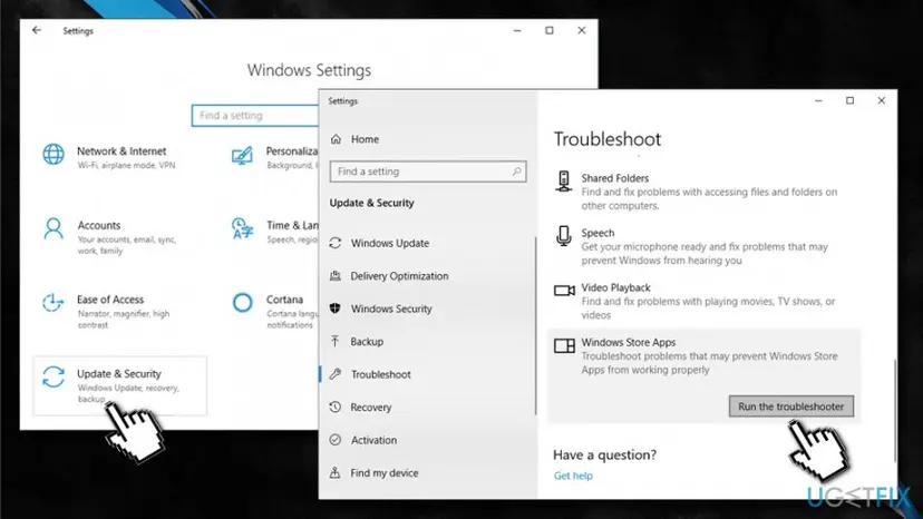 Fix 0x80240437 error run apps troubleshooter