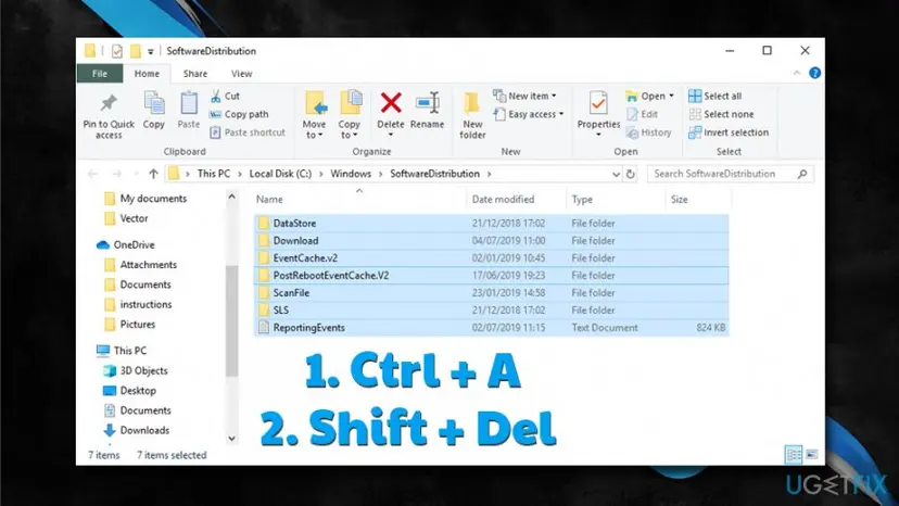 Fix 0x80240437 error stop delete software distribution folder