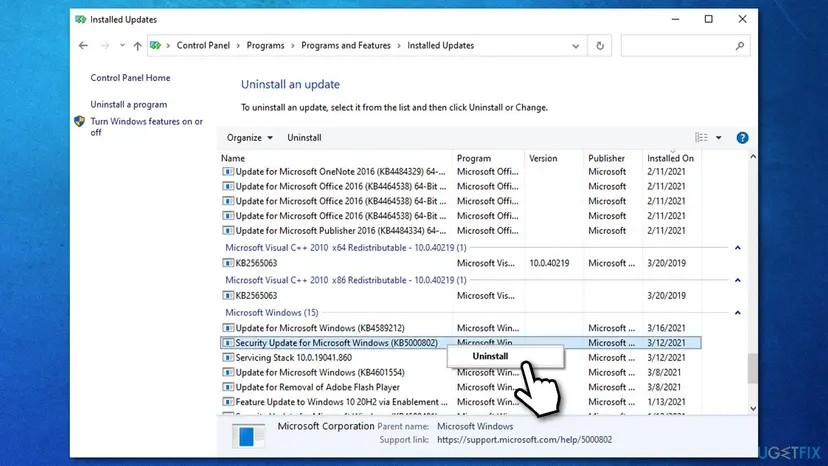Fix apc index mismatch win32kfull sys when printing uninstall update2