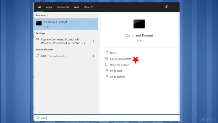 Fix windows defender error 0x80073b01 run admin cmd