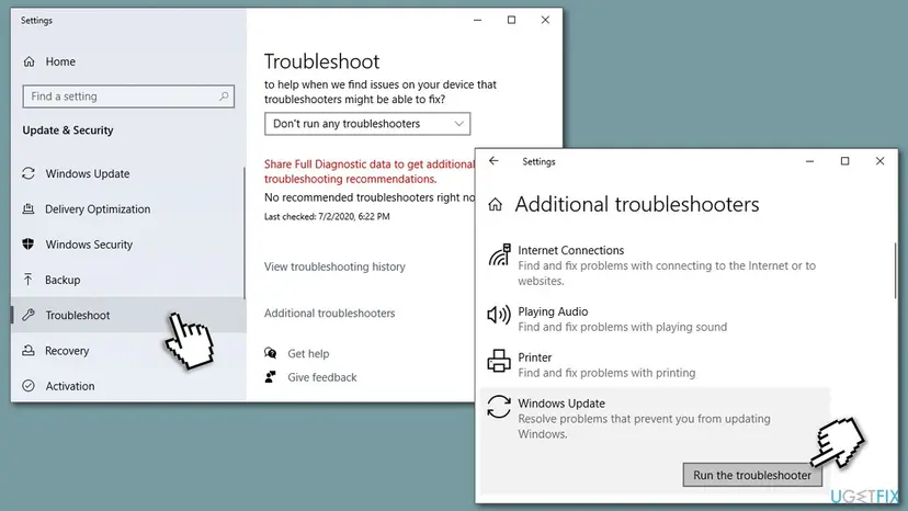 How to fix 0x80070003 windows update error run windows update troubleshooter