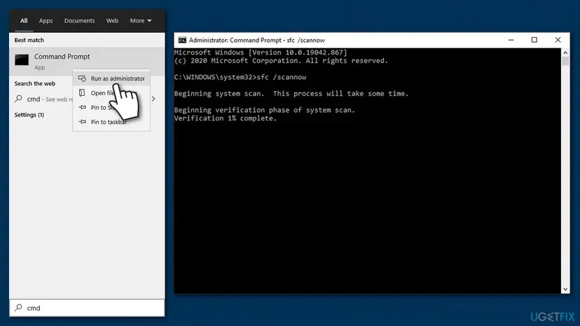 How to fix 0x80070026 update error on windows run sfc scan
