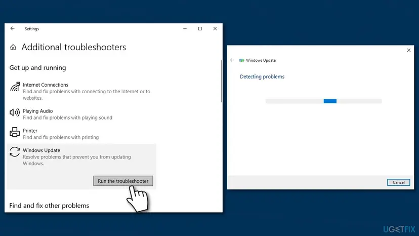 How to fix 0x80070026 update error on windows run troubleshooter2