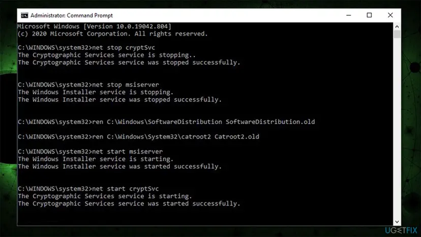 How to fix 0x80073712 error on windows reset windows update components