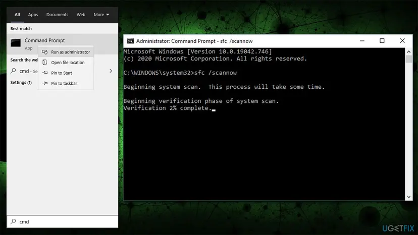 How to fix 0x80073712 error on windows run sfc scan