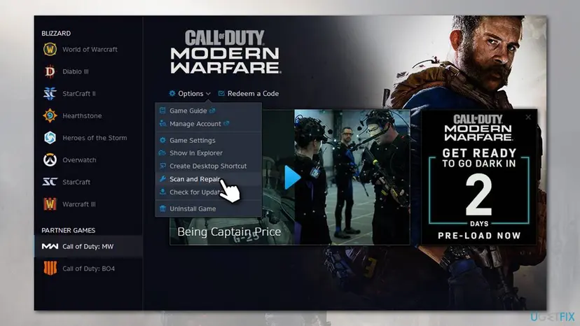 How to fix dev error 6068 call of duty modern warfare repair via battlenet