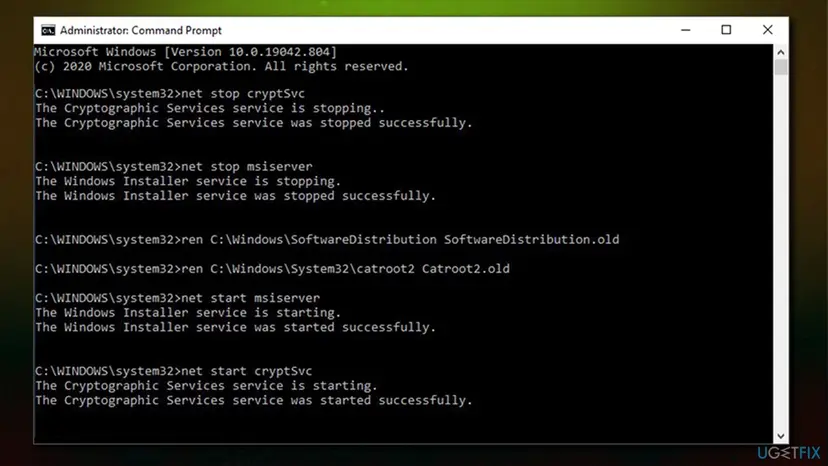 How to fix error sxs component store corrupt error in windows reset update components