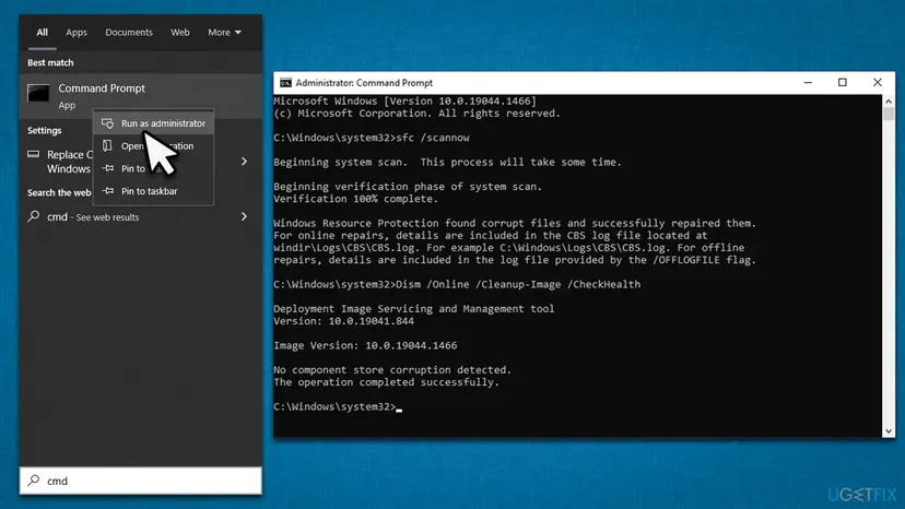 How to fix kb5015807 fails to install on windows 10 run sfc dism