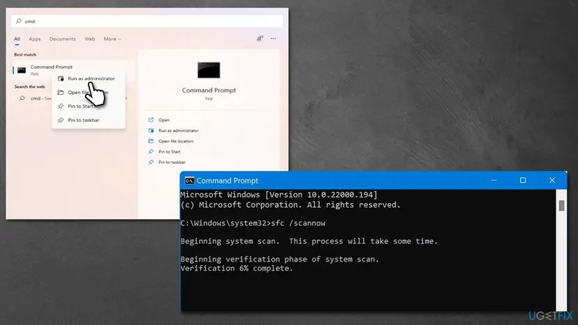 How to fix kb5015885 fails to install on windows 11 run sfc dism