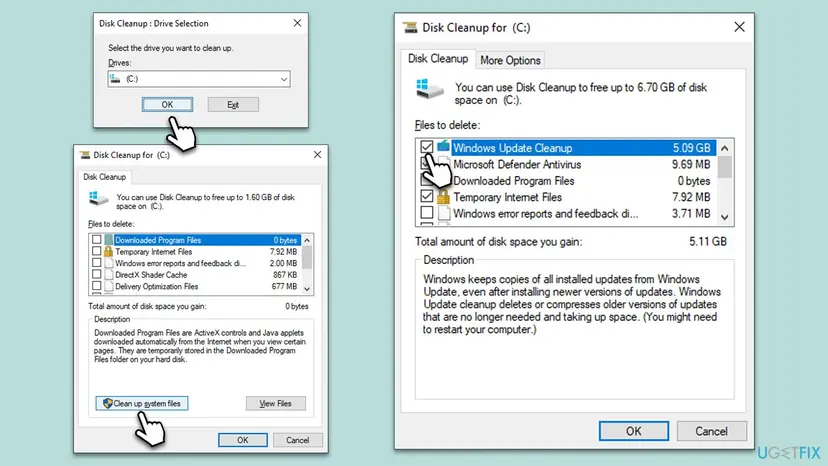 How to fix kb5031356 fails to install in windows 10 disk cleanup