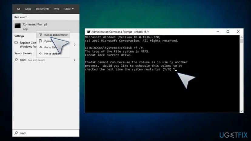 How to fix memory management error run check disk