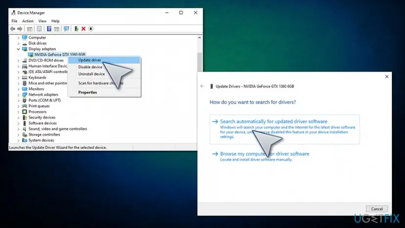 How to fix memory management error update drivers