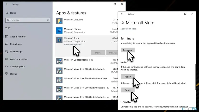 How to fix microsoft store 0x00000194 error reset microsoft store
