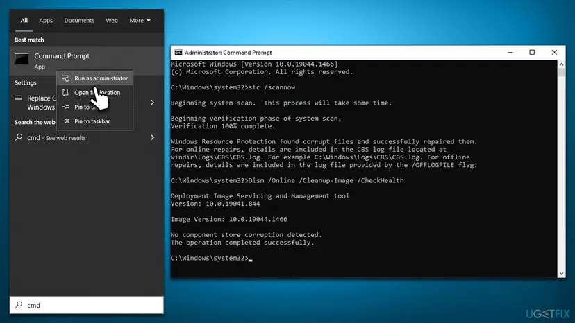 How to fix microsoft store error 0x80070422 in windows sfc dism