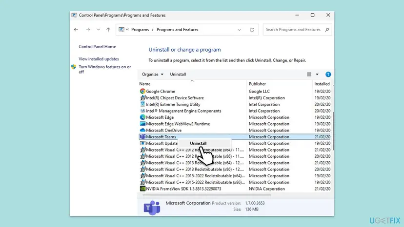 How to fix microsoft teams error 8018001c in windows reinstall teams