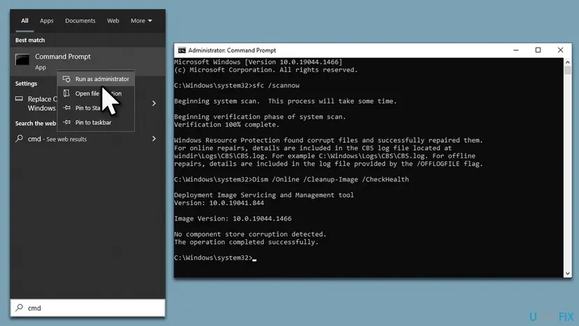 How to fix not working calendar app on windows sfc dism