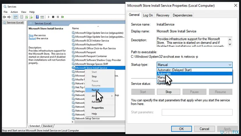 How to fix there has been an error in microsoft store check services