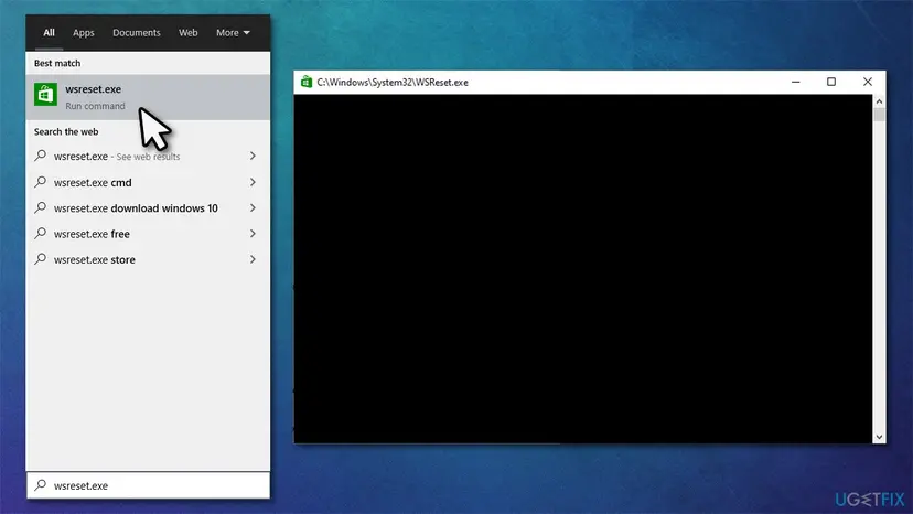 How to fix unexpected error 0x8000ffff in windows reset store cache