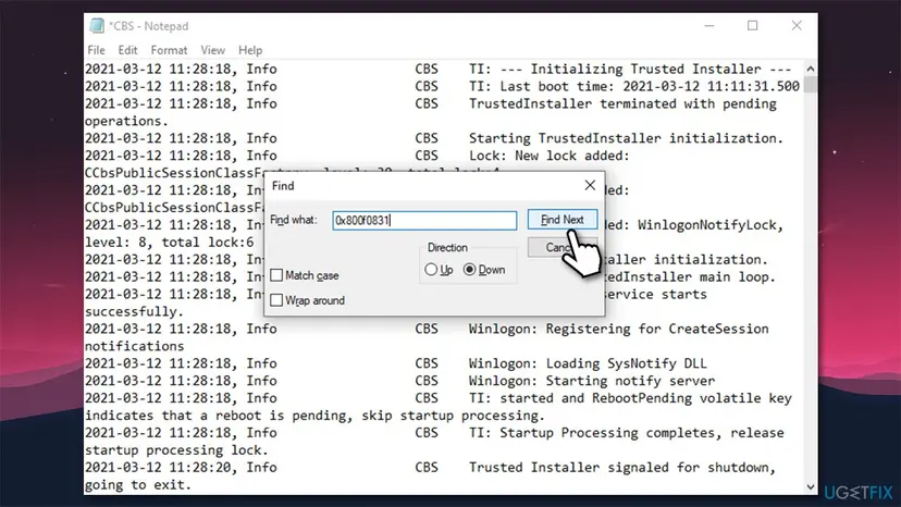 How to fix windows 10 update error code 0x800f0831 download the missing kb package2