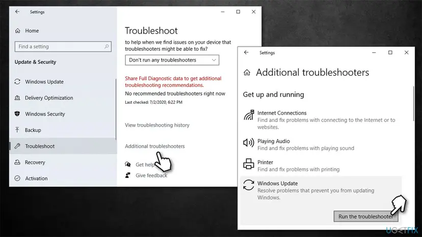 How to fix windows installation and update error 0x80070017 run troubleshooter