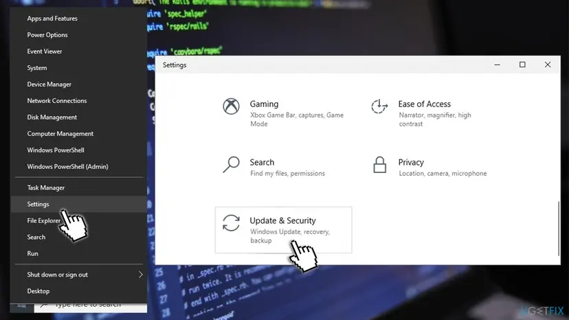 How to fix windows store error code 0x80131500 go to update and security