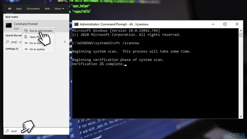 How to fix windows store error code 0x80131500 run sfc scan