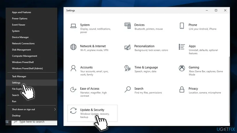 How to fix windows update error 0x80070103 go to settings