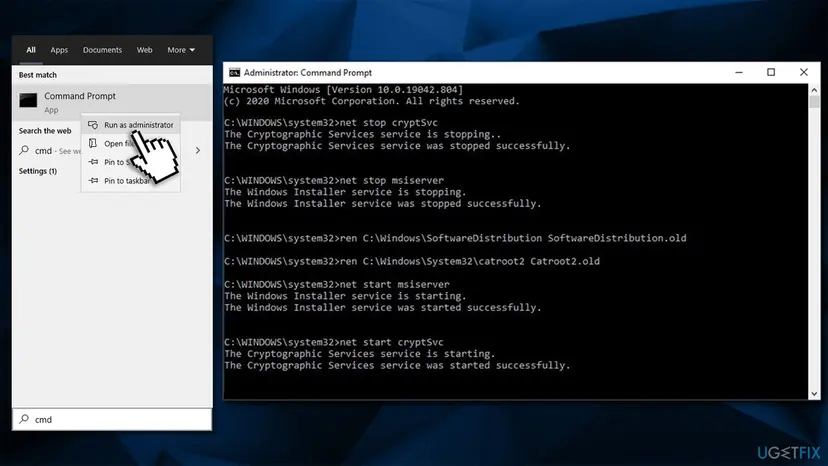 How to fix windows update error 0x80070103 reset windows update components