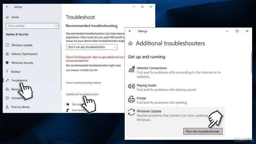 How to fix windows update error 0x80070103 run windows update troubleshooter