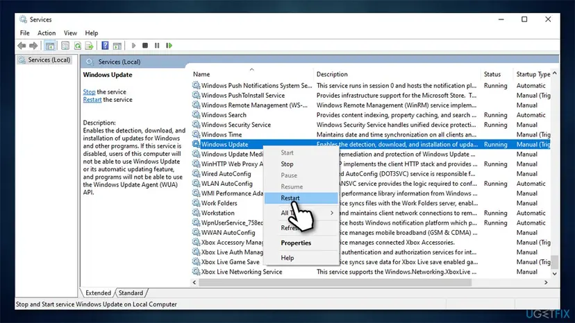 How to fix windows update error 0x8007371c restart relevant services2