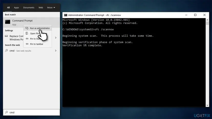 How to fix windows update error 0x8007371c run sfc scan