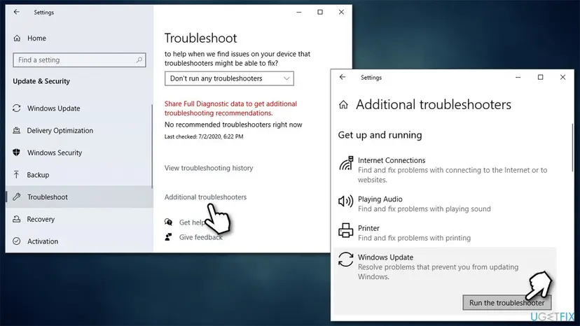 How to fix windows update error 0x8007371c run windows update troubleshooter