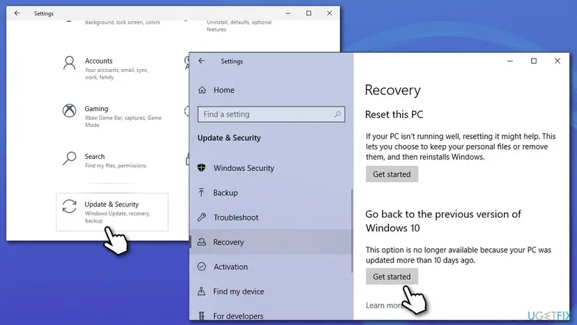 How to fix windows update error 0x800f0900 go back to previous windows version