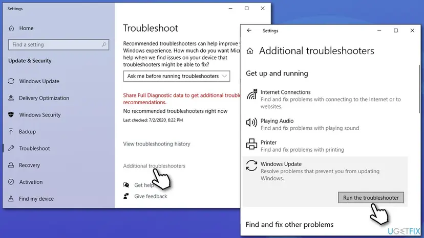 How to fix windows update error 0x800f0900 run troubleshooter