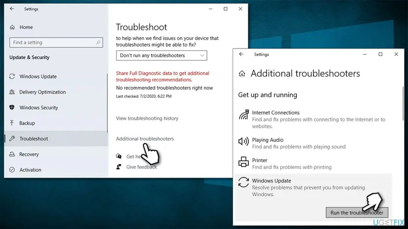 How to fix windows update error 0x800f0986 run troubleshooter