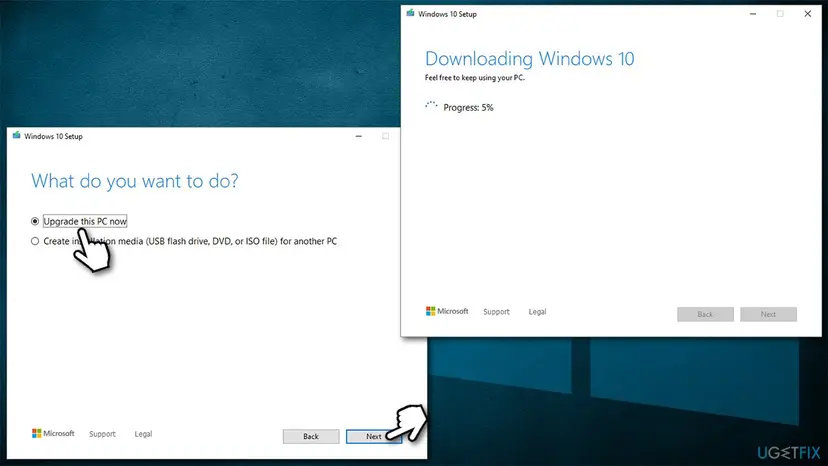 How to fix windows update error 0x800f0986 use media creation tool